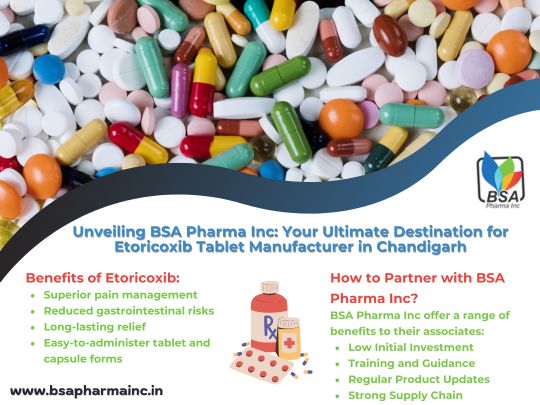 Etoricoxib Tablet Manufacturer in Chandigarh